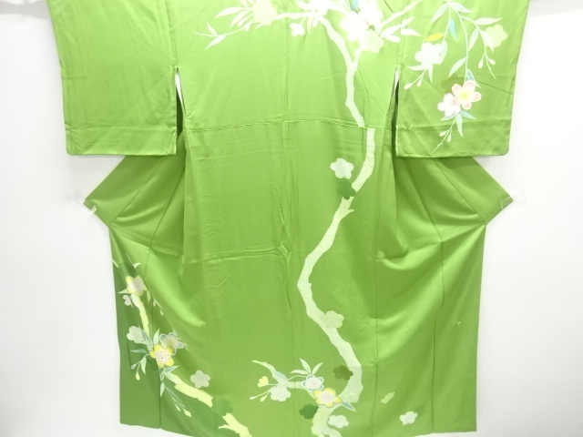 JAPANESE KIMONO / HOMONGI / EMBROIDERY / SAKURA / ARTIST WORK